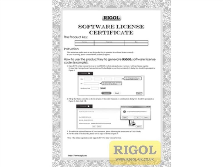 Rigol DG800-DCH Single to Dual-Channel Upgrade Licence