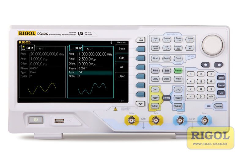 Rigol DG4202 200MHz Function / Arbitrary Waveform Generator