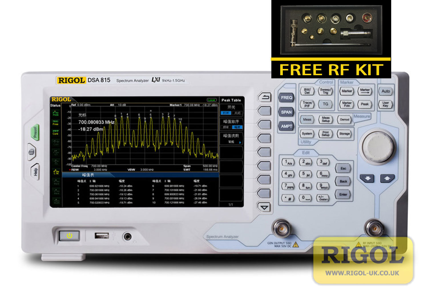 Rigol DSA815-TG Spectrum Analyzer !!Special offer!!