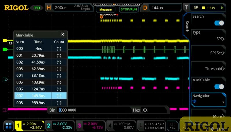 Rigol DS7000-AUDIO I2S Bus Trigger & Analysis Licence