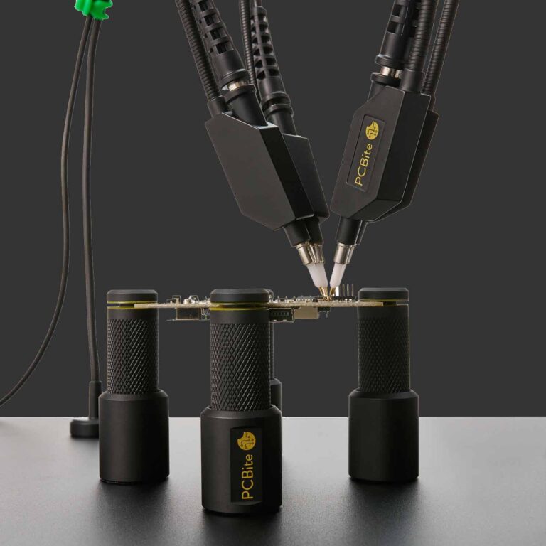 6025 Sensepeek PCBite kit with 2x SQ350 350 MHz handsfree oscilloscope probes
