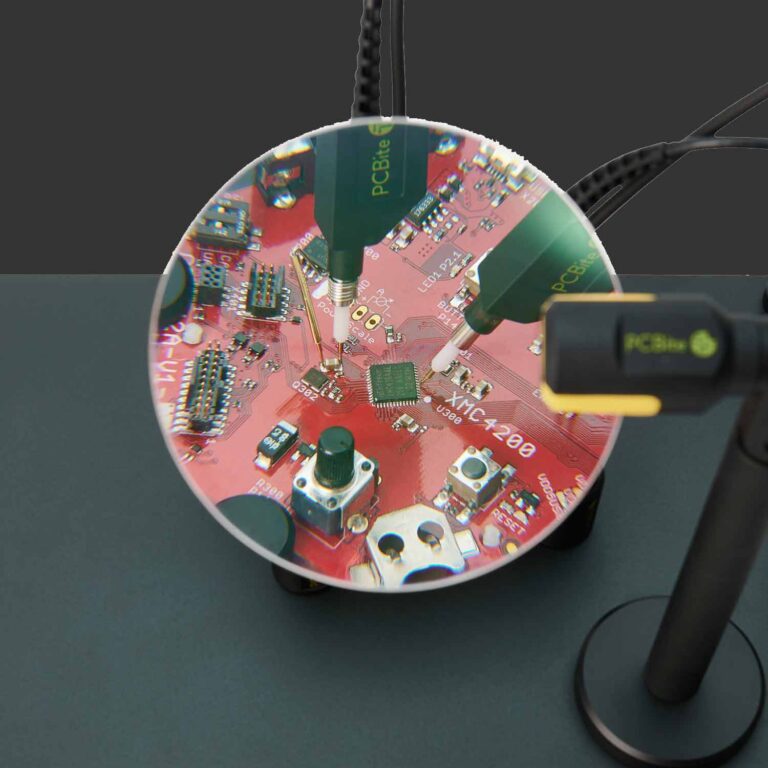 6025 Sensepeek PCBite kit with 2x SQ350 350 MHz handsfree oscilloscope probes