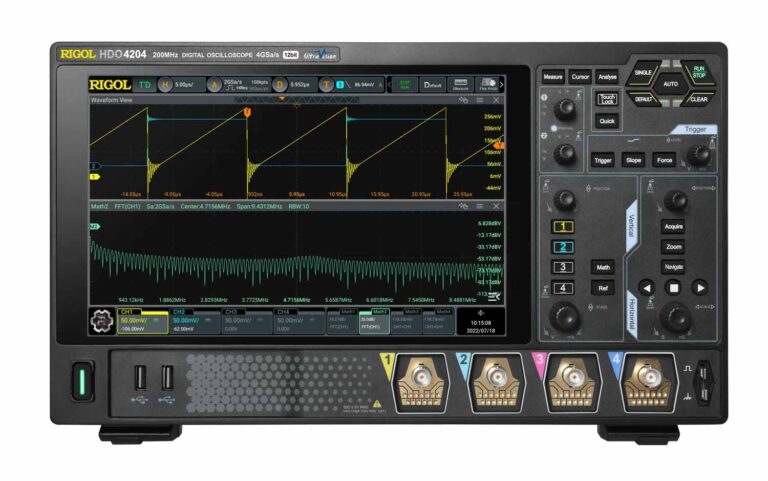 RIGOL DHO4204 12 bit, 4Ch, 200MHz, 4GSa/s High Resolution Oscilloscope
