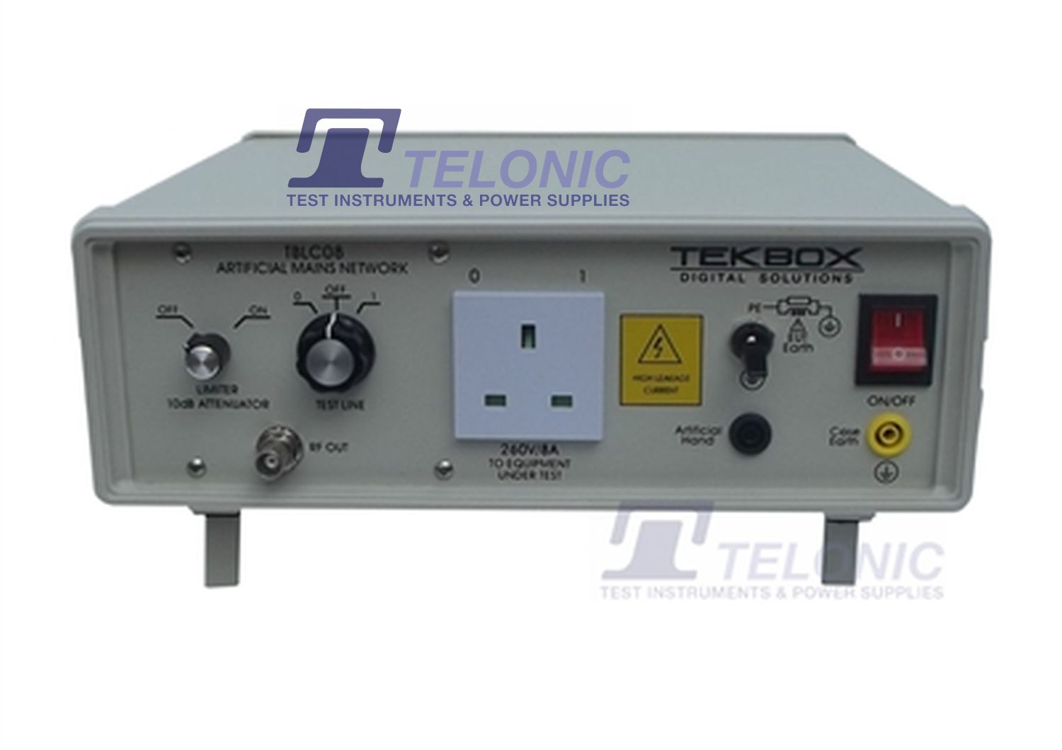 TEKBOX TBLC08 50uH Single Phase AC Line Impedance Stabilisation Network (LISN), CISPR 16-1-2