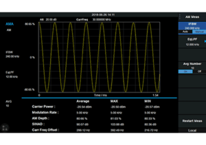 Siglent SSA3000X-PLUS Analogue Modulation Analysis
