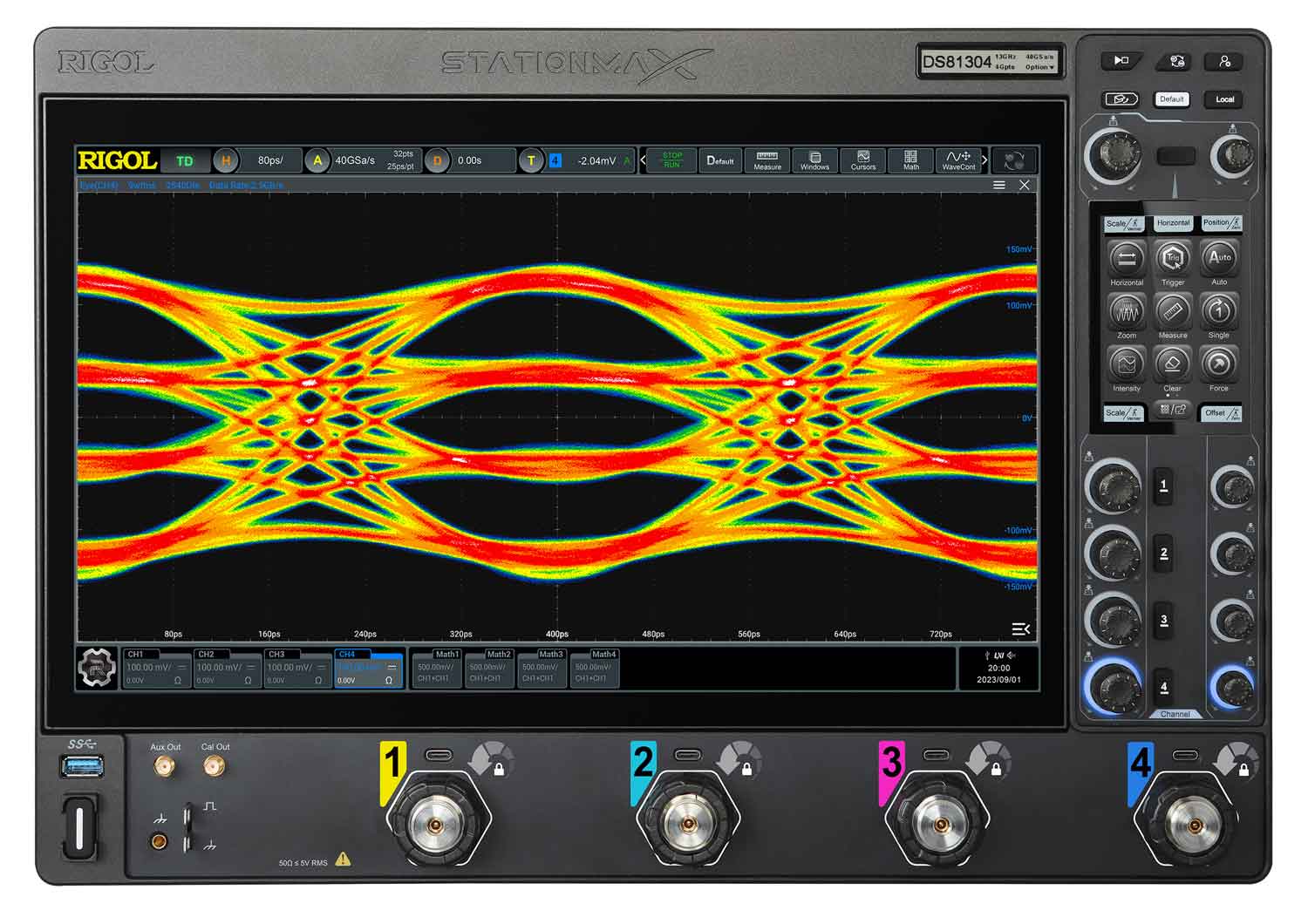 Rigol DS80804 4 Channel, 8GHz Bandwidth, 40GSa/s Digital Oscilloscope