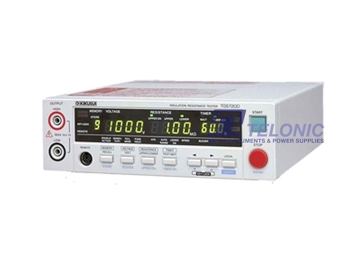 Kikusui TOS7200 Electrical Safety Testers 25 to 1000V max 1milli A