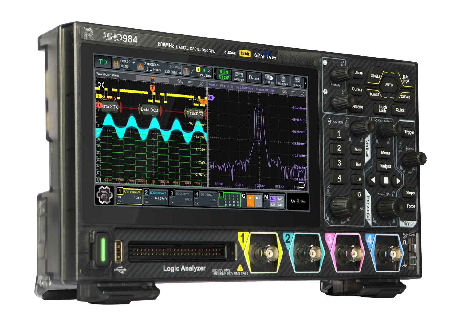 Rigol MHO984 4CH, 12Bit, 800MHz, 4GSa/s Digital Oscilloscope