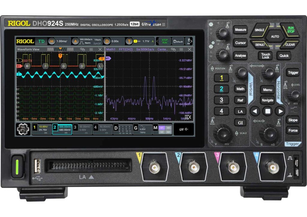 Rigol DS1054Z Digitale Oscilloscoop 50 MHz 4-kanaals 1 GSa/s 24 Mpts 8 Bit Digitaal Geheugen Dso 1 Stuk S 1392205