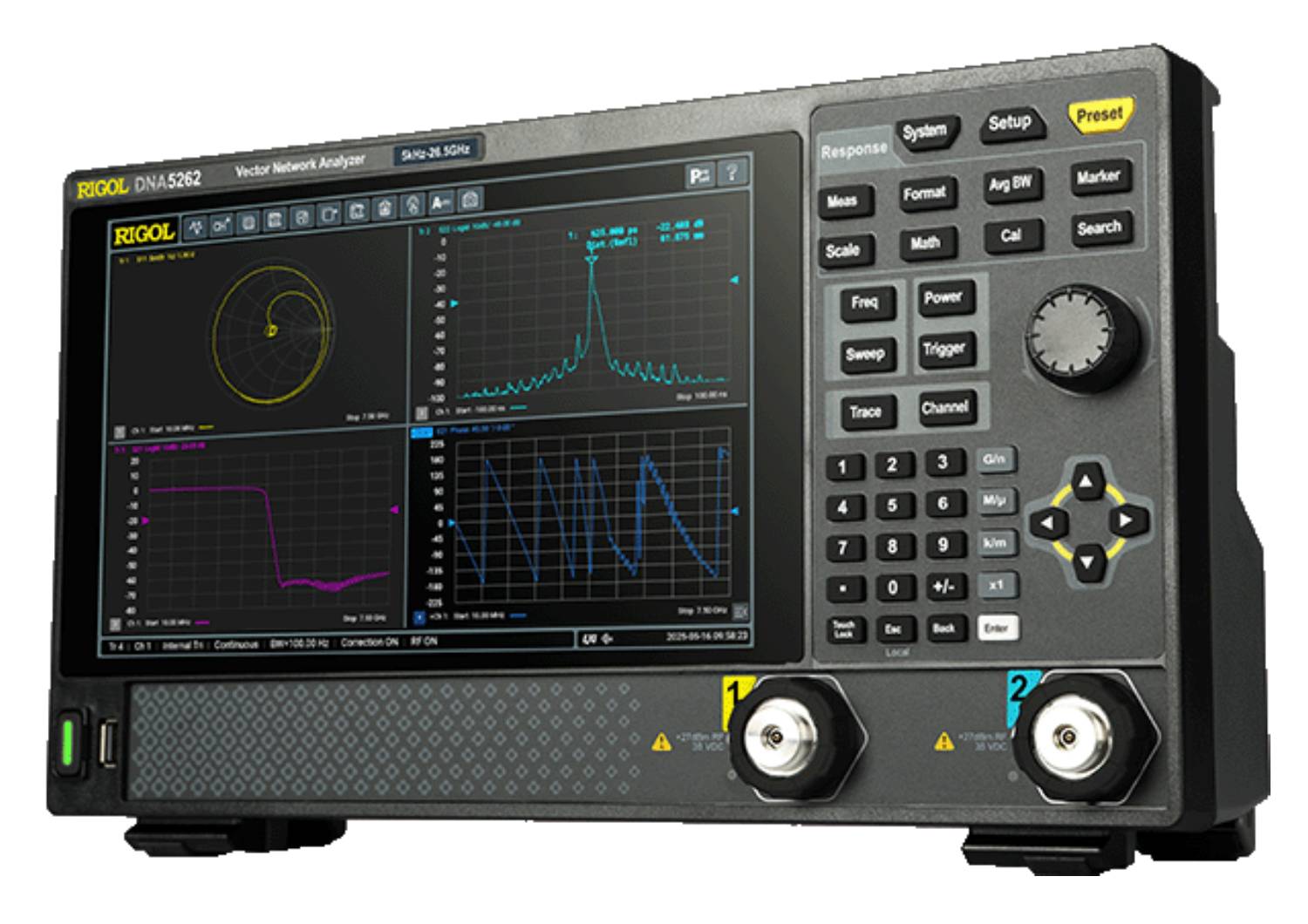 Rigol DNA5262 2 Port, 5kHz to 26.5 GHz, 1 Hz Resolution Vector Network Analyser - Image 2