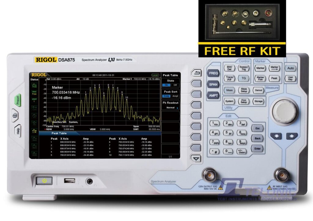 Rigol DSA875 TG Front