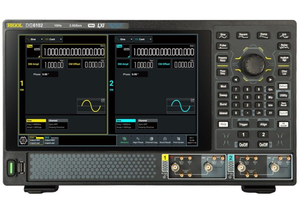 Image of Rigol dg6002 front telonicuk