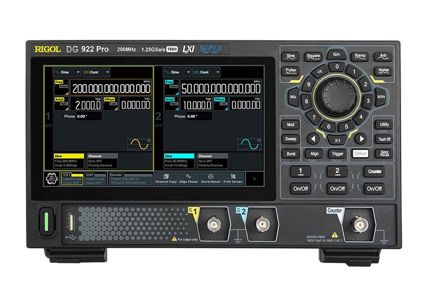 Image of Rigol dg900 pro front