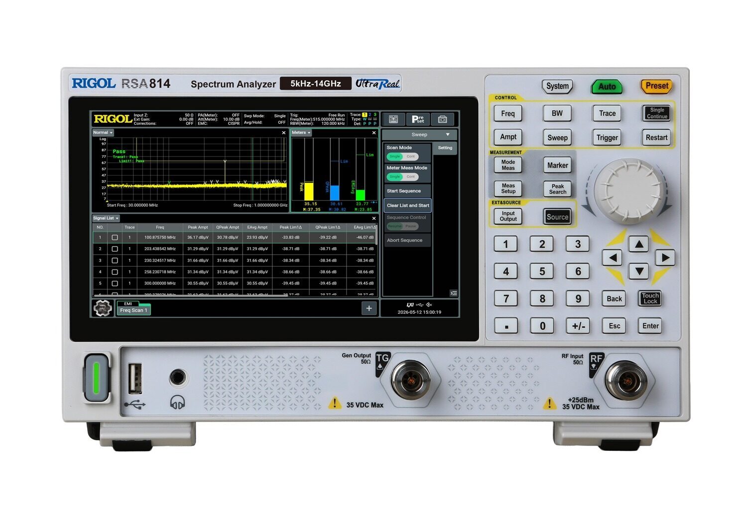 Image of Rigol rsa800 front2 telonicuk