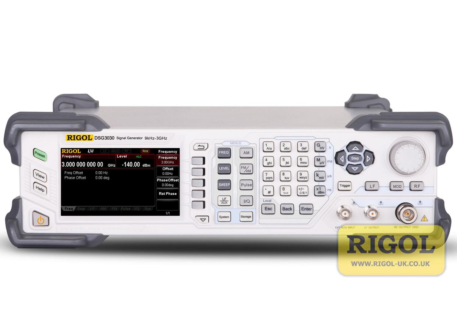 Image of Rigol dsg3030 signal generator front